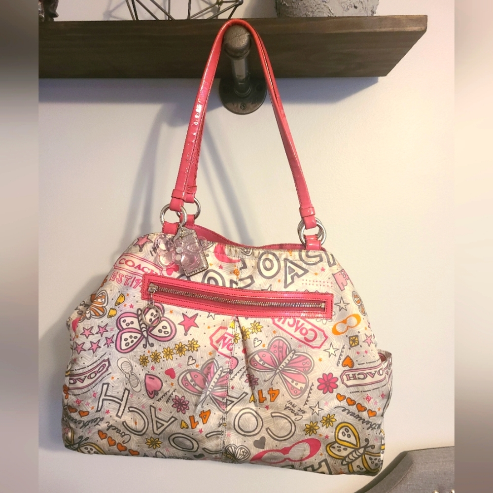 Coach Poppy graffiti bag. vintage and rare find!